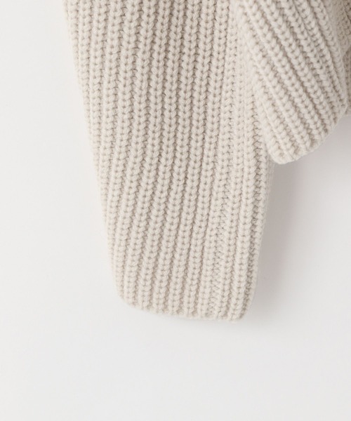 yuw（ユウ）の「レースセーラーニットチュニック　243138（ニット/セーター・レディース・アイボリー/ブラック・FREE）」の12枚目の写真