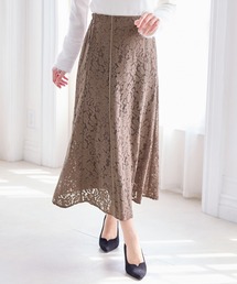 alotta（アロッタ）の「配色パイピングレーススカート（スカート）」