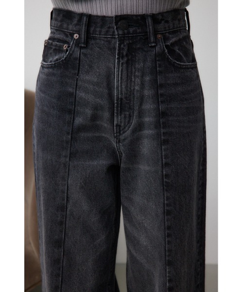 AZUL by moussy（アズールバイマウジー）の「AZUL DENIM 切替パターンワイドデニム（デニムパンツ・レディース・ブラック/ブルー・MEDIUM/SMALL）」の9枚目の写真