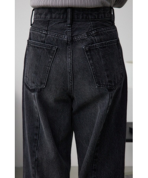AZUL by moussy（アズールバイマウジー）の「AZUL DENIM 切替パターンワイドデニム（デニムパンツ・レディース・ブラック/ブルー・MEDIUM/SMALL）」の10枚目の写真
