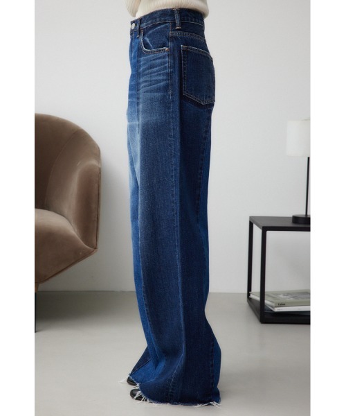 AZUL by moussy（アズールバイマウジー）の「AZUL DENIM 切替パターンワイドデニム（デニムパンツ・レディース・ブラック/ブルー・MEDIUM/SMALL）」の17枚目の写真
