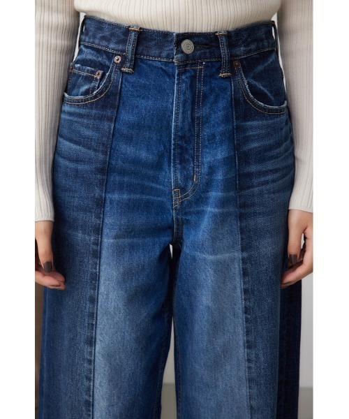 AZUL by moussy（アズールバイマウジー）の「AZUL DENIM 切替パターンワイドデニム（デニムパンツ・レディース・ブラック/ブルー・MEDIUM/SMALL）」の19枚目の写真