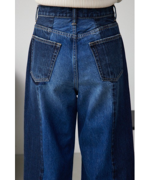 AZUL by moussy（アズールバイマウジー）の「AZUL DENIM 切替パターンワイドデニム（デニムパンツ・レディース・ブラック/ブルー・MEDIUM/SMALL）」の20枚目の写真