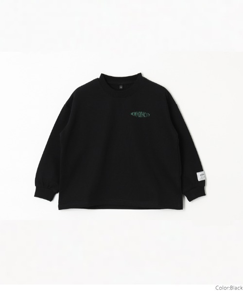 キッズ ワンポイント刺繍長袖スウェット（スウェット）｜coca