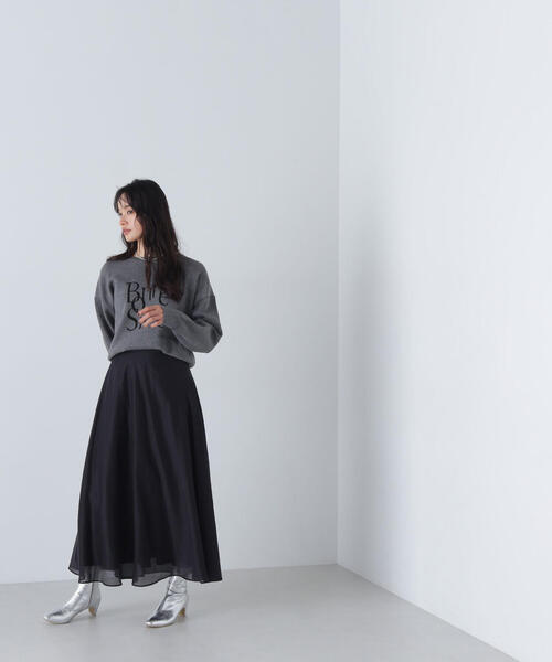 【セール】◇【Oggi掲載】シアーボリュームフレアスカート（スカート）｜NATURAL BEAUTY BASIC（ナチュラルビューティーベーシック）