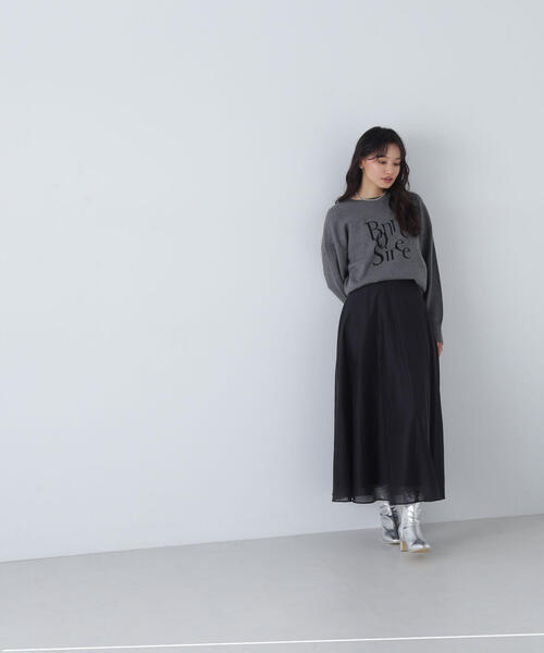 【セール】◇【Oggi掲載】シアーボリュームフレアスカート（スカート）｜NATURAL BEAUTY BASIC（ナチュラルビューティーベーシック）