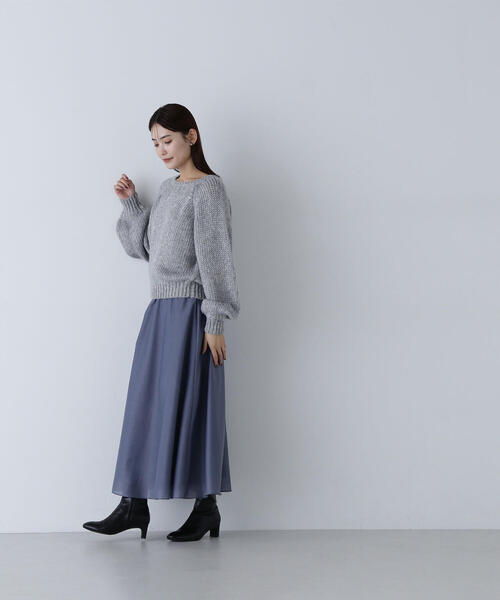 【セール】◇【Oggi掲載】シアーボリュームフレアスカート（スカート）｜NATURAL BEAUTY BASIC（ナチュラルビューティーベーシック）