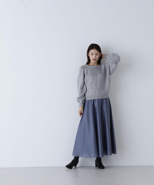 【セール】◇【Oggi掲載】シアーボリュームフレアスカート（スカート）｜NATURAL BEAUTY BASIC（ナチュラルビューティーベーシック）