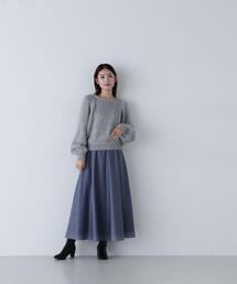 ◇【Oggi掲載】シアーボリュームフレアスカート