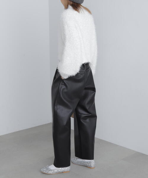 FREE'S MART（フリーズマート）の「◆合皮タックカーヴィーパンツ（その他パンツ・レディース・ブラウン/ブラック・SMALL/MEDIUM）」の14枚目の写真