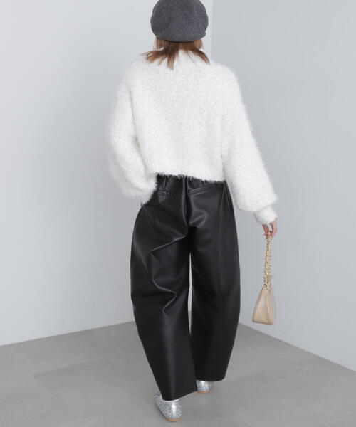 FREE'S MART（フリーズマート）の「◆合皮タックカーヴィーパンツ（その他パンツ・レディース・ブラウン/ブラック・SMALL/MEDIUM）」の15枚目の写真