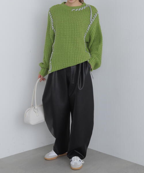 FREE'S MART（フリーズマート）の「◆合皮タックカーヴィーパンツ（その他パンツ・レディース・ブラウン/ブラック・SMALL/MEDIUM）」の16枚目の写真