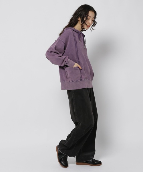 niko and...（ニコアンド）の「スノーウォッシュジップパーカー（パーカー・レディース・ブルー/パープル/チャコール・FREE）」の10枚目の写真