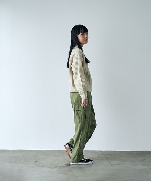 coen（コーエン）の「【毛玉抑制/帯電防止】ラーベンモックネックニット（ニット/セーター・レディース・レッド/ナチュラル/ブラック・M/L）」の9枚目の写真