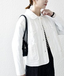 SHIPS any | bon_meur:〈手洗い可能〉中綿 エンブロ キルト コンパクト ジャケット(その他アウター)