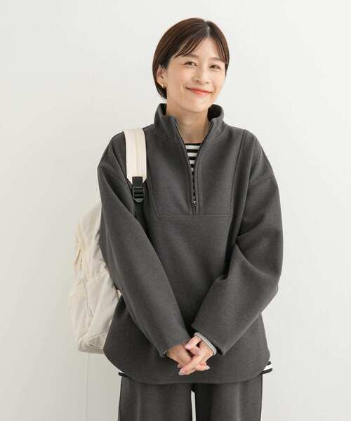 新品タグ付◇ add fabrics ハーフZIPプルオーバーDOORS 新品タグ付◇ add fabrics ハーフZIPプルオーバーDOORS