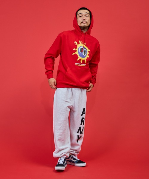 MILITARY（ミリタリー）の「ARMY PRINT SWEAT PANT / アーミープリント スウェットパンツ（スウェットパンツ・メンズ・グレー・MEDIUM/LARGE）」の5枚目の写真
