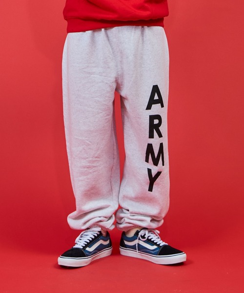 MILITARY（ミリタリー）の「ARMY PRINT SWEAT PANT / アーミープリント スウェットパンツ（スウェットパンツ・メンズ・グレー・MEDIUM/LARGE）」の4枚目の写真