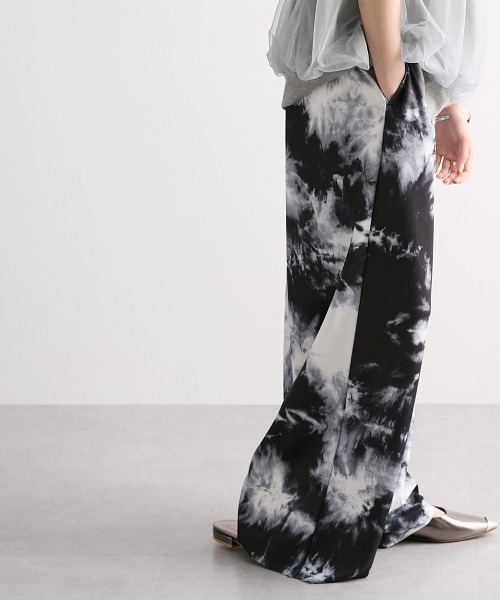 Soiunique（スワユニーク）の「ニュアンス柄ゆったりサイズ落ち感パンツ（セルフカット可） ［Soiunique］（その他パンツ・レディース・ブラック系・L/M/LL）」の10枚目の写真