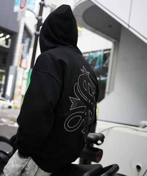 【 supplier 】 サプライヤー ストリート ジップパーカー SUPPLIER⁄サプライヤー Fleur Leather Patch Zip Hoodie フーディー