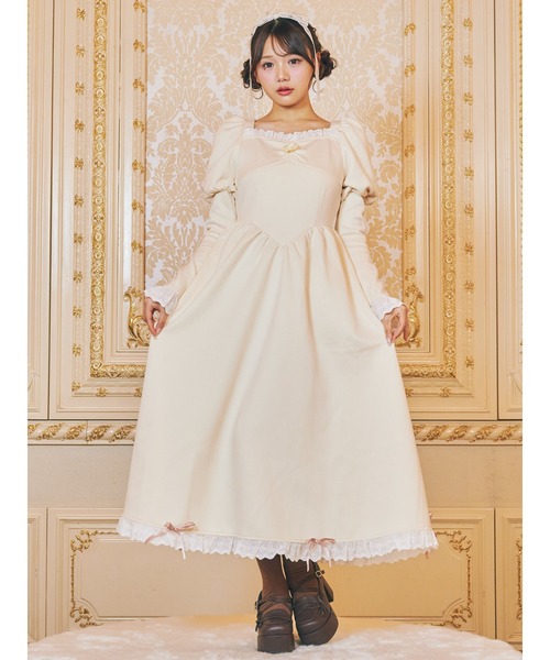 Me roir(ミーロワール)の「ローズモチーフプリンセスカットワンピース(ワンピース・レディース・ブラック/オフホワイト/グレー・M)」の15枚目の写真