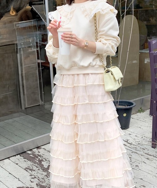 セール】襟付きガーリートレーナー（スウェット）｜frunco（フランコ  