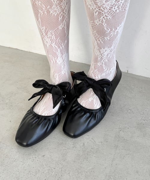 SOLLON.(ソルロン)の「オーガンジーリボンメリージェーンパンプス(パンプス・レディース・ブラック/シルバー・24.5cm/23.5cm/22.5cm)」の14枚目の写真