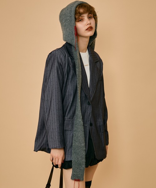 セール】ロングイヤーフラップニットキャップマフラー（ニットキャップ