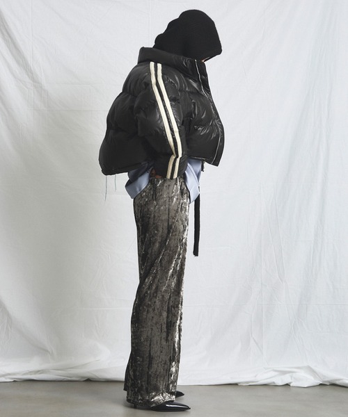 uyu.（ウユ）の「ロングイヤーフラップニットキャップマフラー（ニットキャップ/ビーニー・レディース・レッド/ブラック/アイボリー/グレー・FREE）」の16枚目の写真