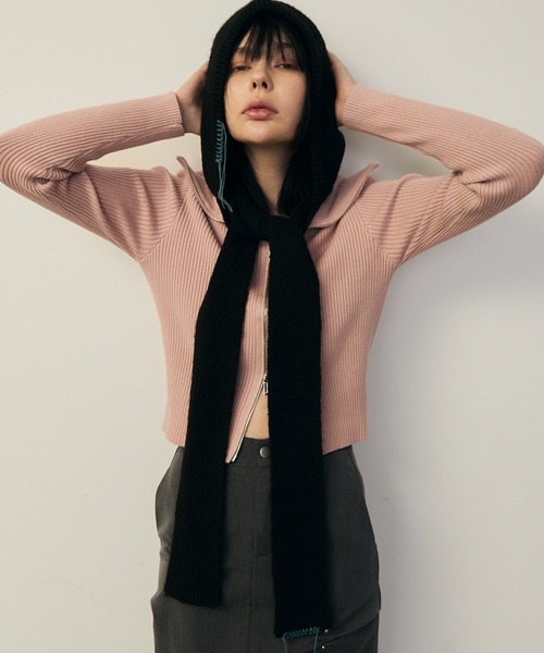 セール】ロングイヤーフラップニットキャップマフラー（ニットキャップ