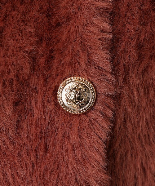 an another angelus（アンアナザーアンジェラス）の「エンブレム釦フェザーニットカーディガン/ananotherangelus（カーディガン/ボレロ・レディース・ダークグレー/アイボリー/ピンク系その他・FREE）」の15枚目の写真