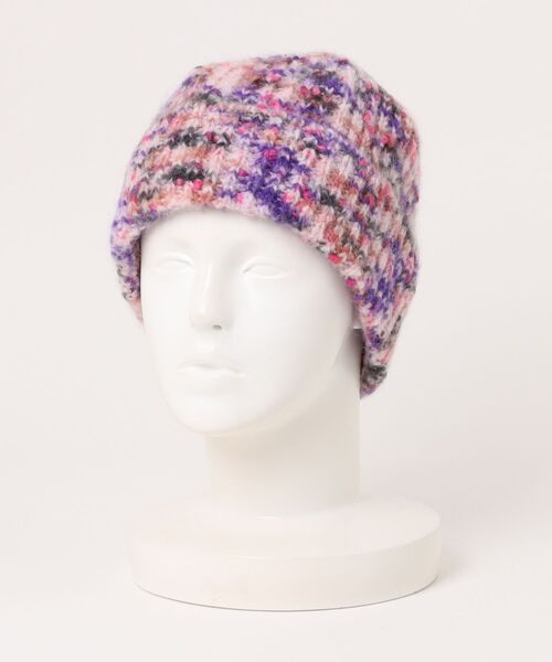 A.P.C.(アーペーセー)の「BONNET HAPPY(ニットキャップ/ビーニー・レディース・マルチ/グレー系その他/ピンク系その他・ONESIZE)」の3枚目の写真
