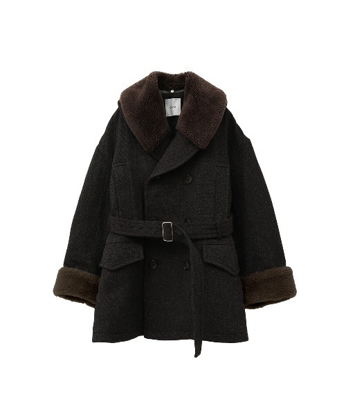ジャケット・アウター CLANE MILITARY LAYER BOA COAT CLANE - リバーシブルミリタリーボアジャケット - REVERSIBLE