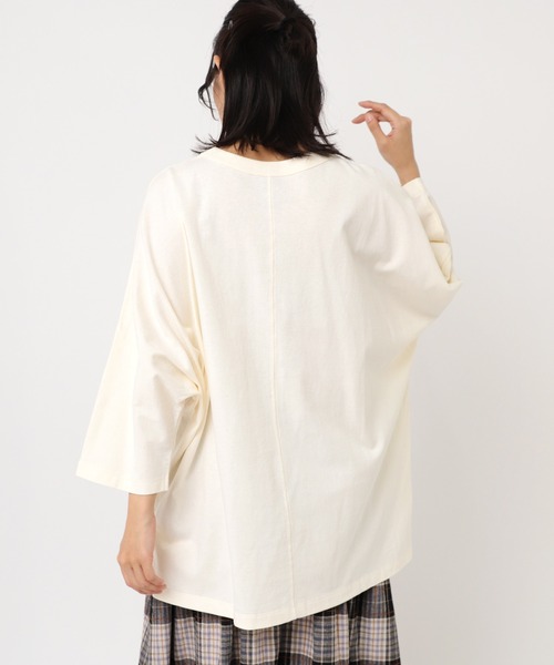 URCH RNA(アーチ アールエヌエー)の「M2373 チビ袖ドルマンポケT(Tシャツ/カットソー・レディース・ベージュ系その他/杢グレー/チャコール/グリーン・FREE)」の20枚目の写真