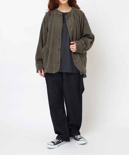 URCH RNA(アーチ アールエヌエー)の「M2373 チビ袖ドルマンポケT(Tシャツ/カットソー・レディース・ベージュ系その他/杢グレー/チャコール/グリーン・FREE)」の13枚目の写真