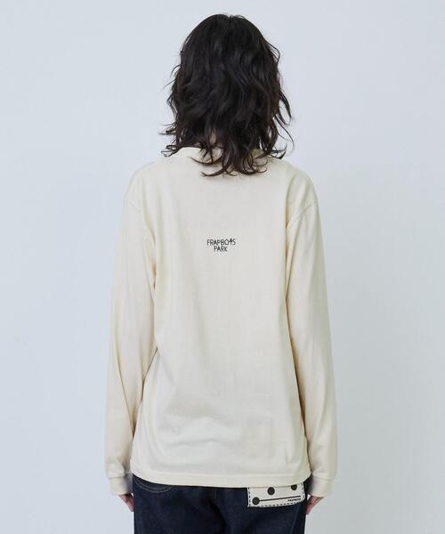 FRAPBOIS PARK（フラボアパーク）の「パーキーL/S T（Tシャツ/カットソー・レディース・クリーム/ブルー/レッド・1/2）」の5枚目の写真