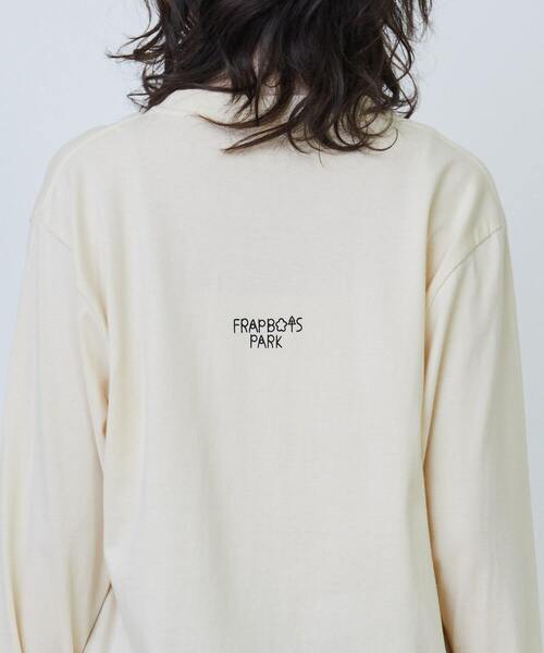 FRAPBOIS PARK（フラボアパーク）の「パーキーL/S T（Tシャツ/カットソー・レディース・クリーム/ブルー/レッド・1/2）」の8枚目の写真
