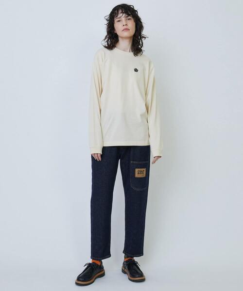 FRAPBOIS PARK（フラボアパーク）の「パーキーL/S T（Tシャツ/カットソー・レディース・クリーム/ブルー/レッド・1/2）」の9枚目の写真