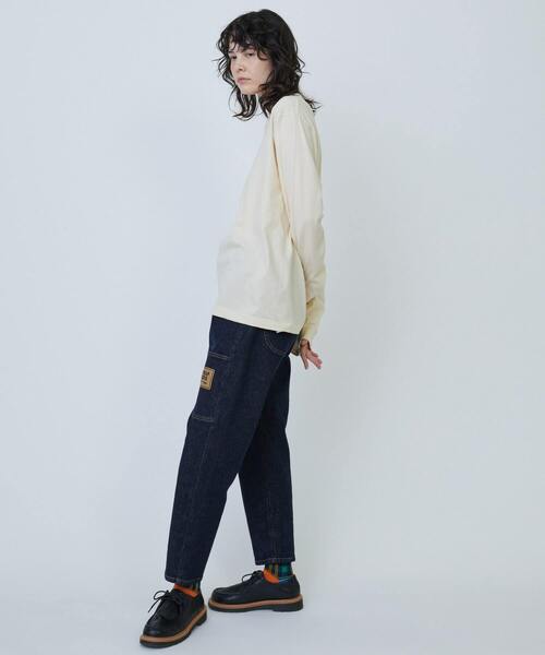 FRAPBOIS PARK（フラボアパーク）の「パーキーL/S T（Tシャツ/カットソー・レディース・クリーム/ブルー/レッド・1/2）」の10枚目の写真