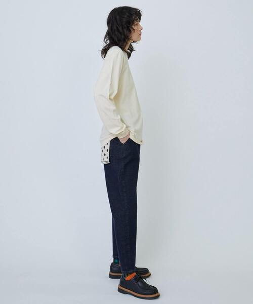 FRAPBOIS PARK（フラボアパーク）の「パーキーL/S T（Tシャツ/カットソー・レディース・クリーム/ブルー/レッド・1/2）」の12枚目の写真