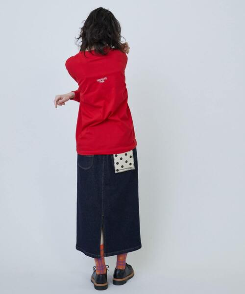 FRAPBOIS PARK（フラボアパーク）の「パーキーL/S T（Tシャツ/カットソー・レディース・クリーム/ブルー/レッド・1/2）」の18枚目の写真