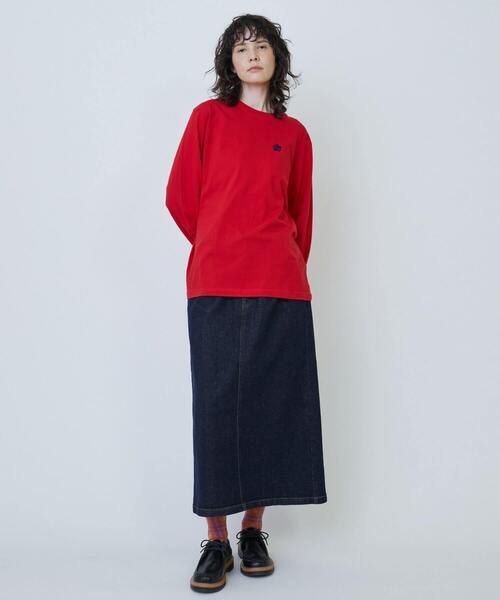 FRAPBOIS PARK（フラボアパーク）の「パーキーL/S T（Tシャツ/カットソー・レディース・クリーム/ブルー/レッド・1/2）」の19枚目の写真