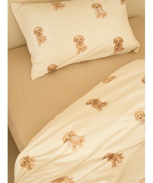 セール】【Sleep】トイプードル柄3点セット（ダブル）（寝具