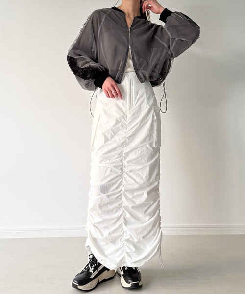 FENNEL シアーブルゾン♡新品未使用 セール】レースラインシアーブルゾン（ブルゾン）｜JUNOAH