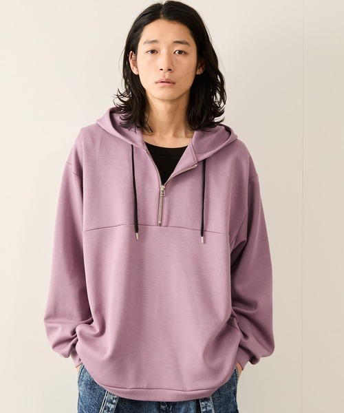 ハーフジップエッセンシャルプルパーカー（パーカー）｜JUNRED（ジュンレッド）