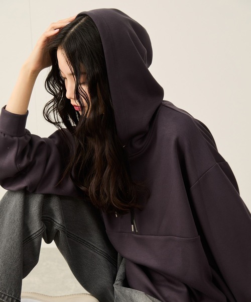 ハーフジップエッセンシャルプルパーカー（パーカー）｜JUNRED（ジュンレッド）