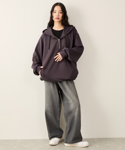 ハーフジップエッセンシャルプルパーカー（パーカー）｜JUNRED（ジュンレッド）