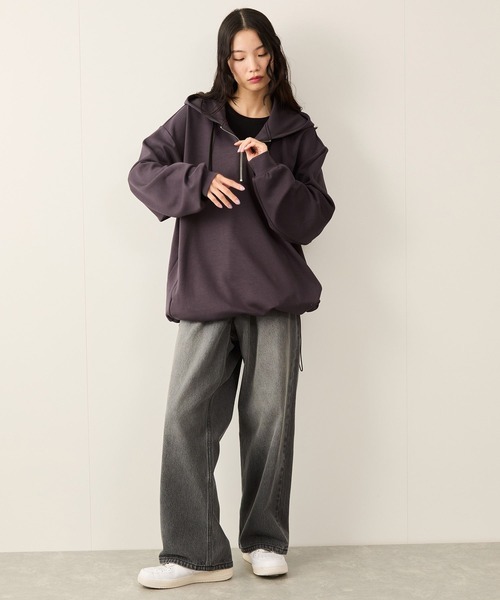 ハーフジップエッセンシャルプルパーカー（パーカー）｜JUNRED（ジュンレッド）