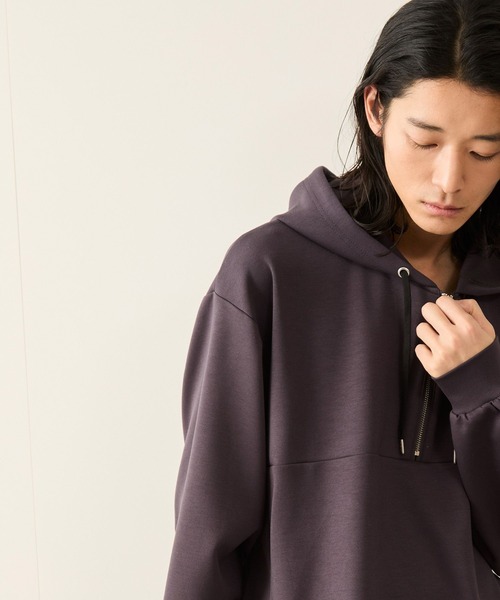 ハーフジップエッセンシャルプルパーカー（パーカー）｜JUNRED（ジュンレッド）