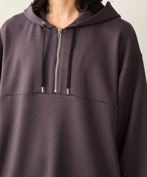 ハーフジップエッセンシャルプルパーカー（パーカー）｜JUNRED（ジュンレッド）